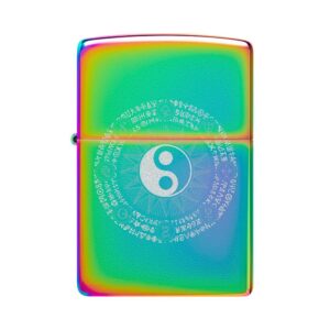 Oriģinālās Zippo šķiltavas ar Yin Yang simbolu un vēja aizsardzību