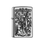 Oriģinālās vējizturīgās Zippo šķiltavas ar Strēlnieka zodiaka zīmes gravējumu