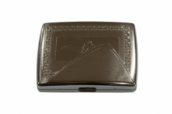 Metāla cigarešu etvija Ekspedicijas ar kartes motīvu 92x73x16 mm Metāla cigarešu etvija Ekspedicijas ar kartes motīvu 92x73x16 mm