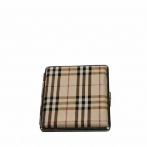 Metāla cigarešu etvija Tartans ar skotu rūtiņu rakstu 95x92x20 mm