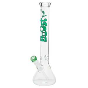 Stikla ūdenspīpe "Boost Green Notes Beaker" 44 cm