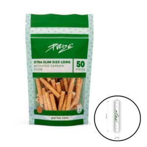 Aktivētās ogles filtri Purize Xtra Slim Spy Long 50 gab.