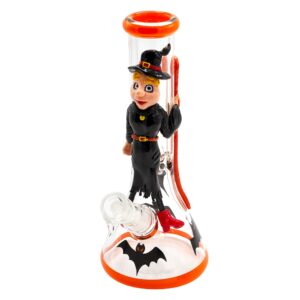 Stikla ūdenspīpe "Helovīna kvēlojošā raganas krūze" 32cm