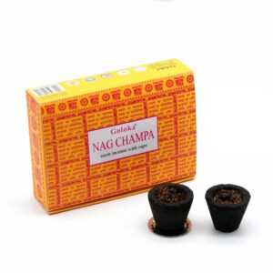 Goloka Nag Champa aromātiskie sveķu kausiņi kvēpināšanai