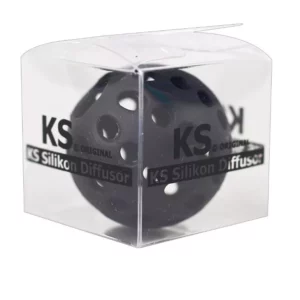 Silikona ūdenspīpes difuzors "KS Black Ball"