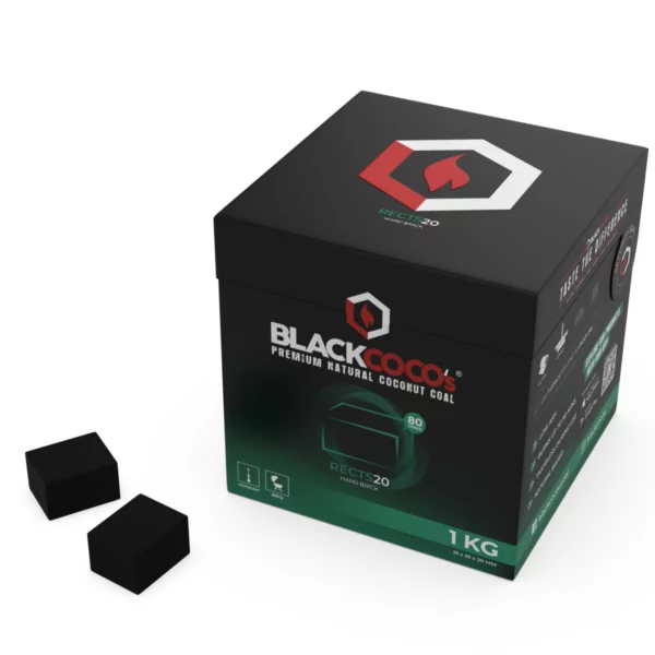 BlackCocos Dabīgā Kokosriekstu Ogle RECTS20 1kg