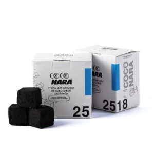 Dabīgās kokosriekstu ogles "Coconara 25 mm" 18 gab.