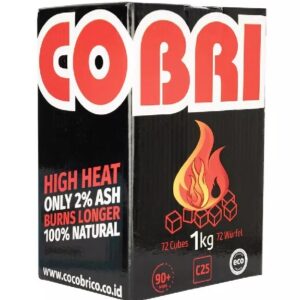Cocobrico Dabīgā Kokosriekstu Ogle Ūdenspīpēm 25mm 1kg