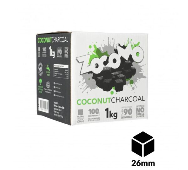 Dabīgā kokosriekstu ogle Zocomo 26mm