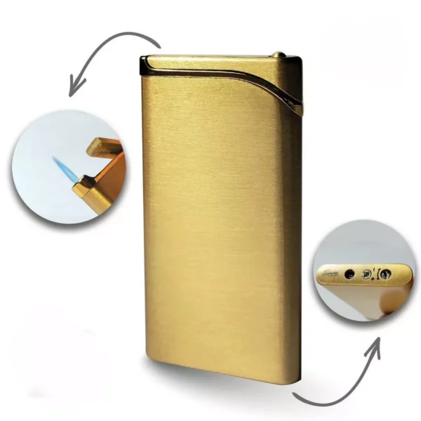 Gāzes šķiltavas Fummo Toora Jet Gold Gāzes šķiltavas Fummo Toora Jet Gold elegantā dāvanu kastītē