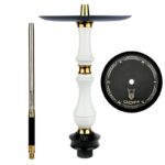 Ekskluzīva ūdenspīpe Sunpipe Odin Classic White 59 cm – Tradīciju un luksusa
