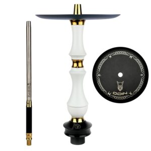 Ekskluzīva ūdenspīpe Sunpipe Odin Classic White 59 cm – Tradīciju un luksusa