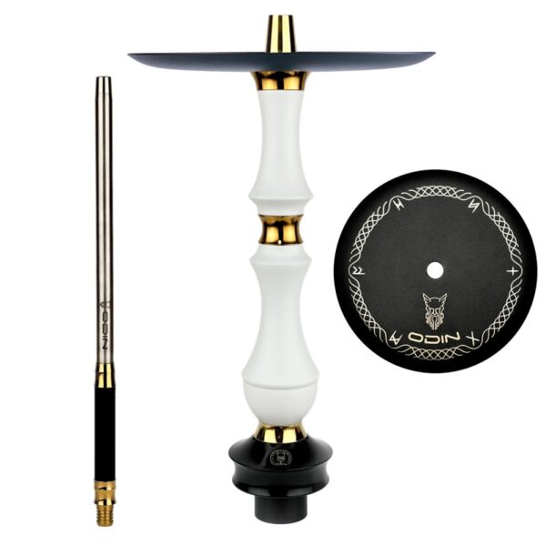 Ekskluzīva ūdenspīpe Sunpipe Odin Classic White 59 cm – Tradīciju un luksusa