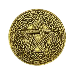 Golden Pentagram Antique Finish Vīraka turētājs