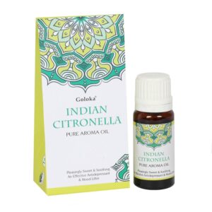 Goloka Indian Citronella aromātiskās eļļas 10 ml.