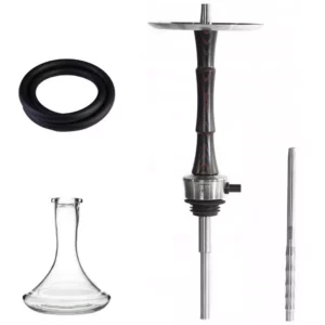 Ūdenspīpe "Totem Hookah Idol Red Sparks" 57 cm