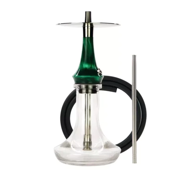 Ūdenspīpe Totem Hookah Monolith Micra Emerald Green 36 cm Ūdenspīpe Totem Hookah Monolith Micra Emerald Green 36 cm