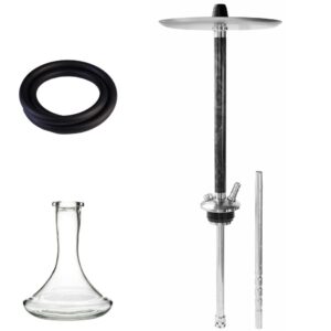 Ūdenspīpe "Sky Hookah Epox Black" 54 cm