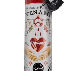 Sojas vaska svece Veladora Come to Me sarkanā krāsā mīlestības rituālam