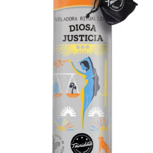 Sojas vaska svece Veladora Diosa Justicia rituāliem 20 cm augstumā