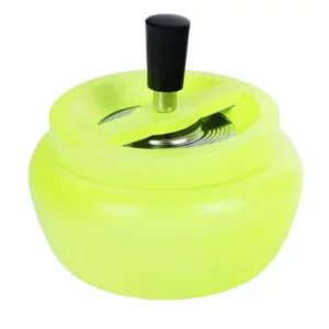 Metāla rotējošais pelnu trauks Neon Yellow – 13 cm