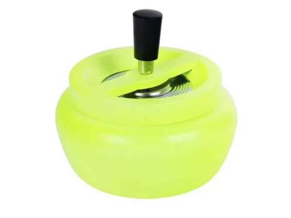 Metāla rotējošais pelnu trauks Neon Yellow – 13 cm Metāla rotējošais pelnu trauks Neon Yellow – 13 cm