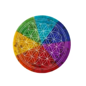 Stone Flower Of Life 7 Chakra Vīraka turētājs