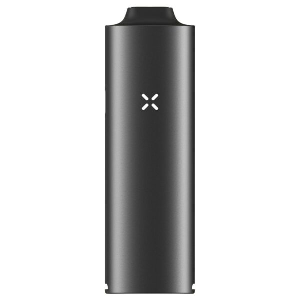 PAX 4 Onyx portatīvais iztvaicētājs sausajiem augiem un koncentrātiem uz balta fona PAX 4 Onyx portatīvais iztvaicētājs sausajiem augiem un koncentrātiem uz balta fona