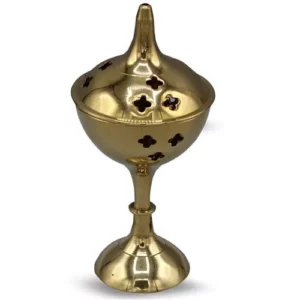 Brass Pyali Misiņa trauciņš vīraka dedzināšanai.