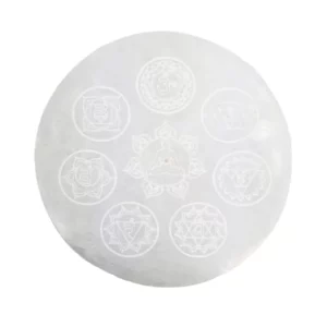 Selenite 7 Chakras Circle Vīraka turētājs