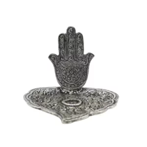 Silver Hamsa Hand Vīraka turētājs