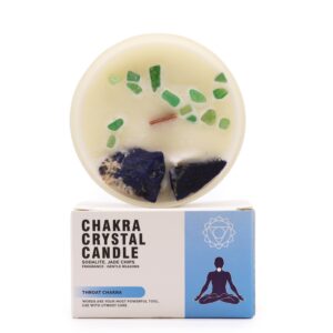 Sojas vaska svece Chakra Crystal – Throat Chakra