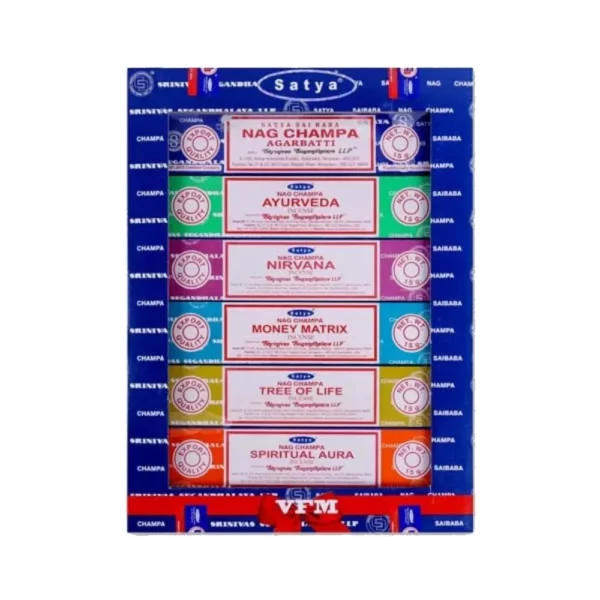 Satya VFM vīraka komplekts (12 gab. x 15g) – Izdevīgākā aromātu izlase Satya VFM vīraka komplekts (12 gab. x 15g) – Izdevīgākā aromātu izlase