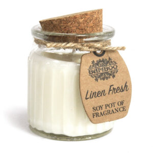 Sojas vaska svece Linen Fresh 5x7 cm tīrības un svaiguma aromātam