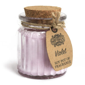 Sojas vaska svece Violet 5x7 cm ar maigu vijolīšu aromātu