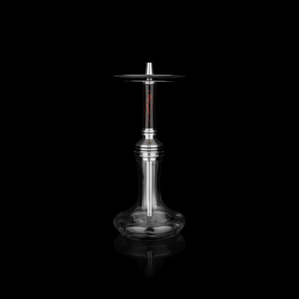 Ūdenspīpe "Steamulation Xpasion Mini Epoxy Black Red" 40 cm