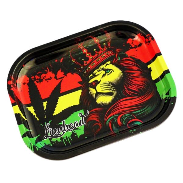 rasta-lionhead-metala-tinsanas-paplate-18x14 Rasta Lionhead metāla tīšanas paplāte 18x14 cm