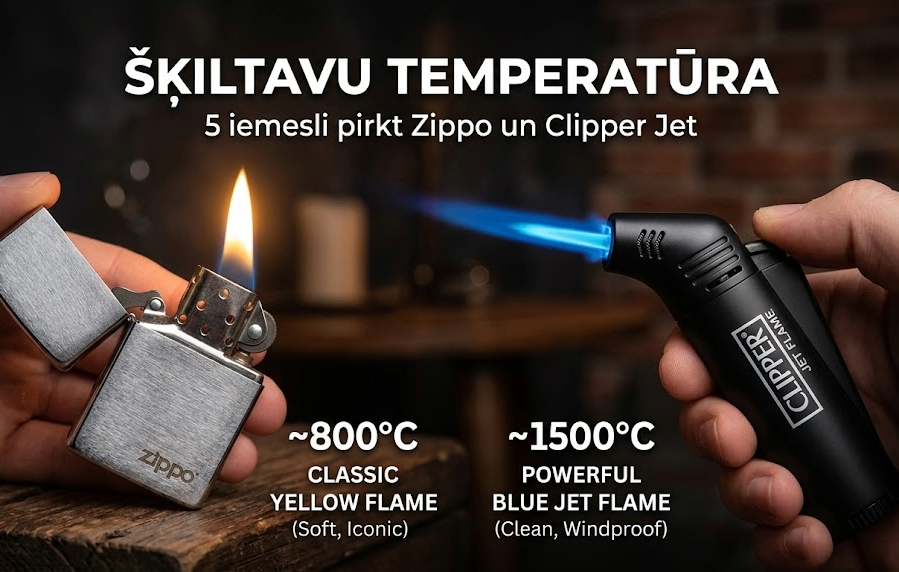 šķiltavu temperatūra zippo clipper lighters