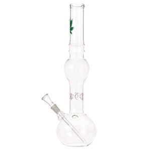 Stikla ūdens pīpe Double Bubble Iced Leaf 40 cm bong