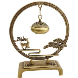 Vīraka turētājs Brass Zen Ring no vara krāsas metāla sakausējuma