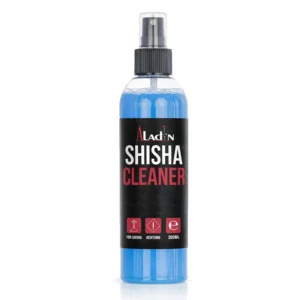 Aladin Shisha Cleaner efektīvs ūdenspīpju tīrīšanas līdzeklis (300 ml) – ātri un droši likvidē dervas un netīrumus no stikla un metāla detaļām.