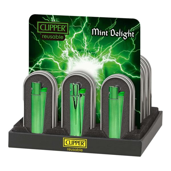 Šķiltavas Clipper Metal Mint Delight oriģinālajā metāla dāvanu kastītē
