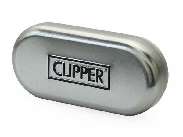 oriģinālās daudzkārtlietojamās metāla šķiltavas Clipper Metal Sparkling Fuchsia elegantā dāvanu