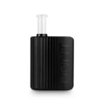 Melns XMax Oont Pro vaporizators ar ievelkamu stikla iemutni no priekšpuses
