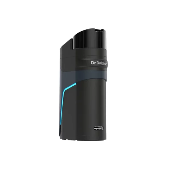 dr dabber ghost 2 vaporizer koncentrātu garinātājs - priekšējais skats ar LED apgaismojumu