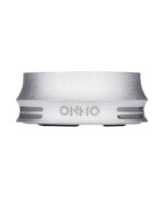Sudraba krāsas karstuma regulators ONMO HMD Silver no priekšpuses ar iegravētu logotipu