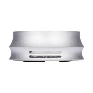 ONMO HMD Silver karstuma regulators no sāniem, parādot gaisa plūsmas atveres
