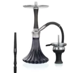 Melna minimālistiska shisha Aladin EPOX 360 Pro Black Mode