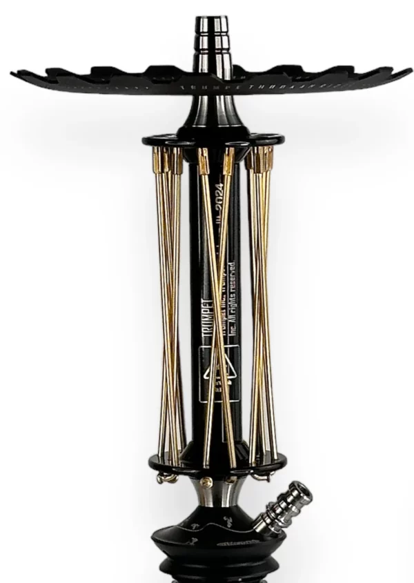 Ūdenspīpes Trumpet Rider W-40 Still stiebs ar unikālām zelta stīgu detaļām