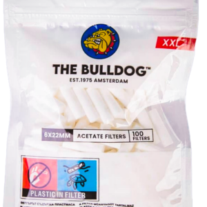 Cigarešu filtri the bulldog tinamajai tabakai Amsterdam Slim XXL 6x22mm zip-lock iepakojumā 100 gab, сигаретные фильтры для самокруток, cigarette rolling filters